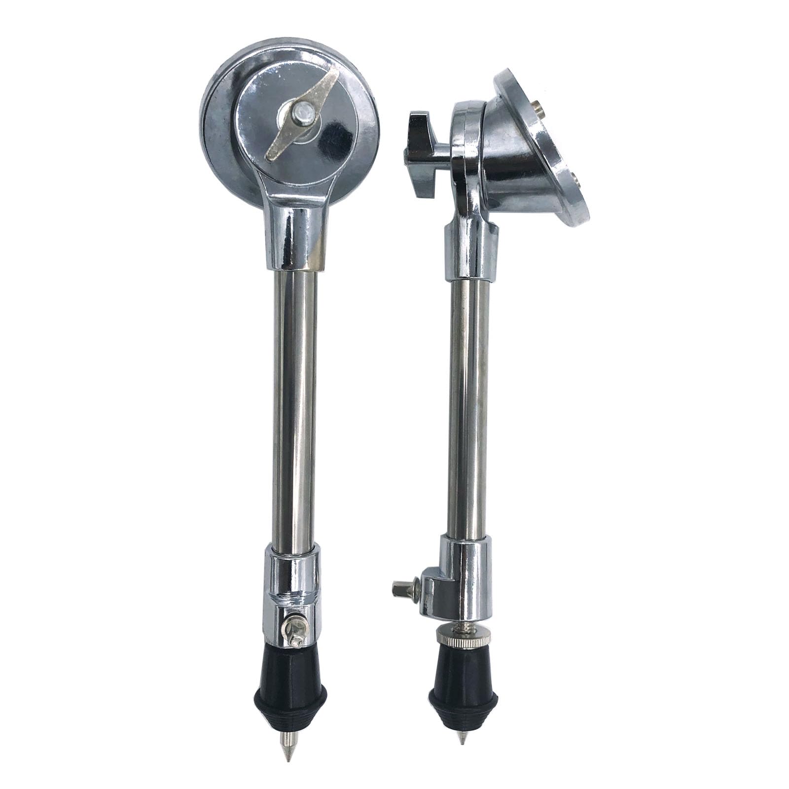 Tuoren 1 Pair Bass Drum Spurs Legs 360 Adjustable Metal Kick Drum Legs Floor Tom Leg Mount Bracket Bass Drum Legs For Bass Drum