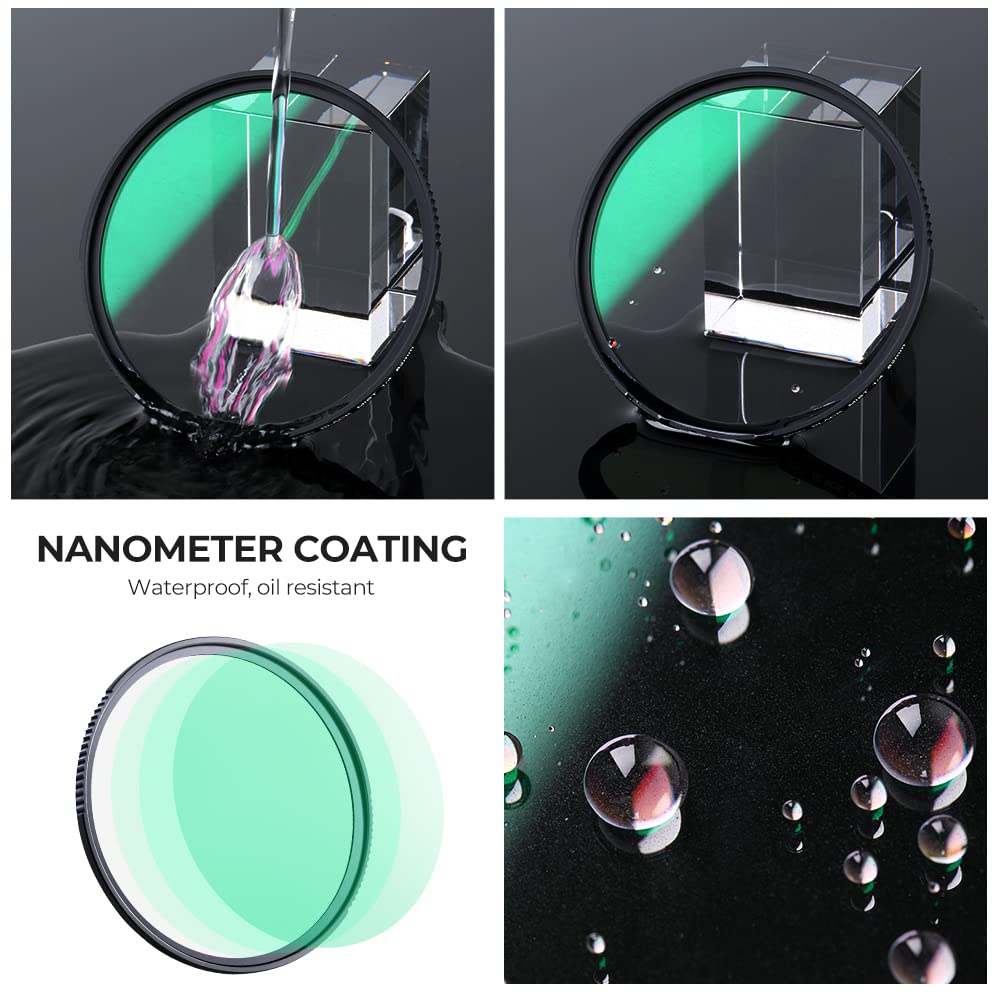 K&F Concept 77Mm Black Diffusion 1/4 Filter Mist Cinematic Effect Filter With 28 Multi Layer Coatings Waterproof/Scratch Resistant For Video/Vlog/Portrait Photography