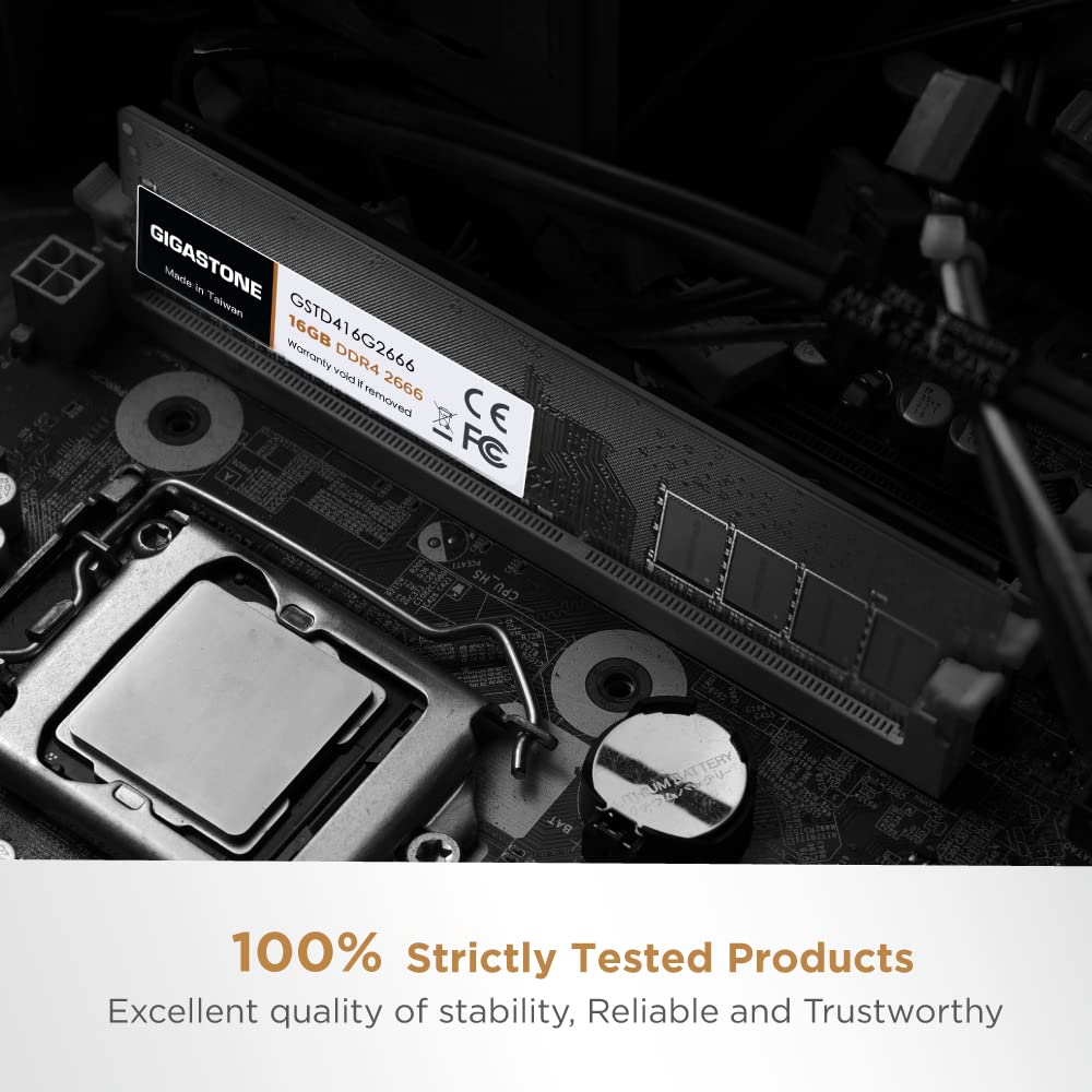 ?Ddr4 Ram? Gigastone 16Gb Ddr4 2666Mhz (2400Mhz Or 2133Mhz) Pc4 21300 (Pc4 19200/17000) Cl19 1.2V Udimm 288 Pin Unbuffered Non E