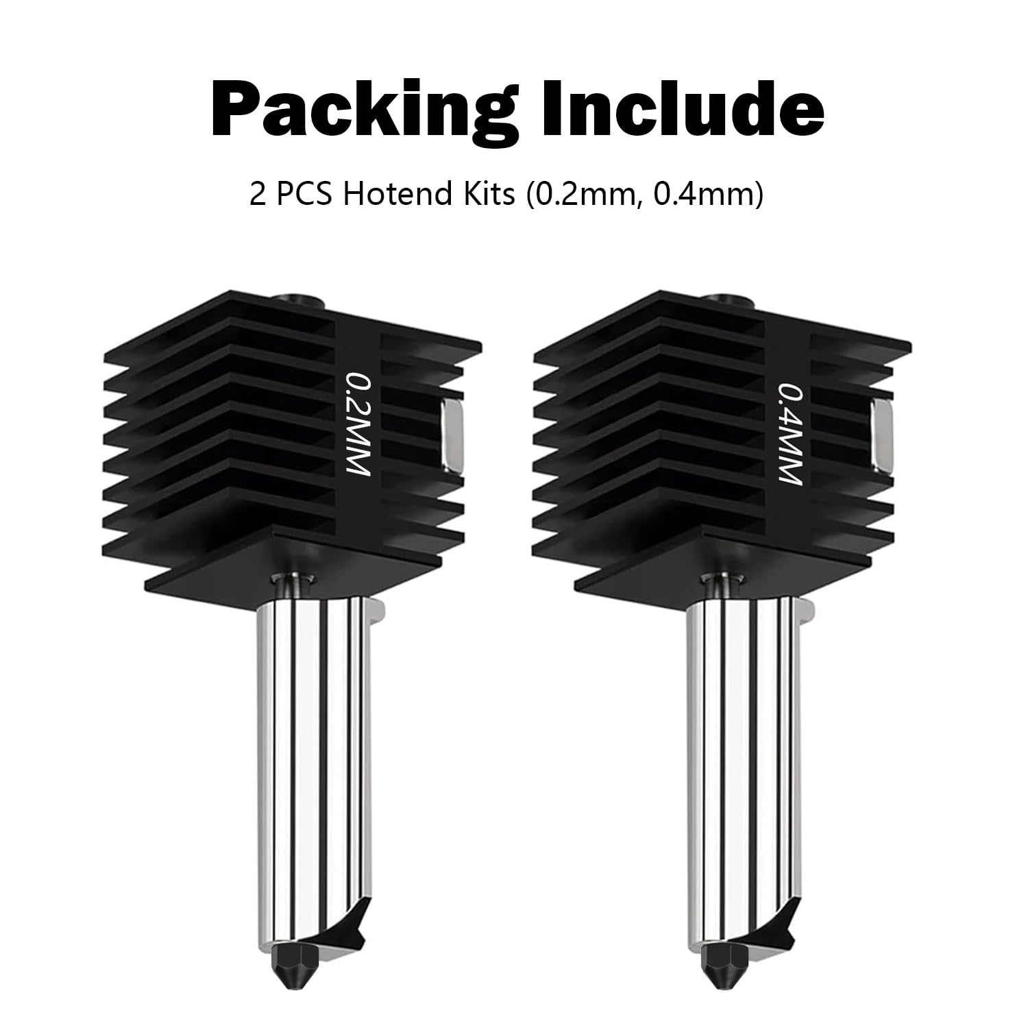 Hysiprui 2 Packs 3D Printer A1 Mini/A1 Hotend Kit  Extruder Hot End Printhead Replacement For Bambu Lab A1 Mini/A1 With 0.4Mm An