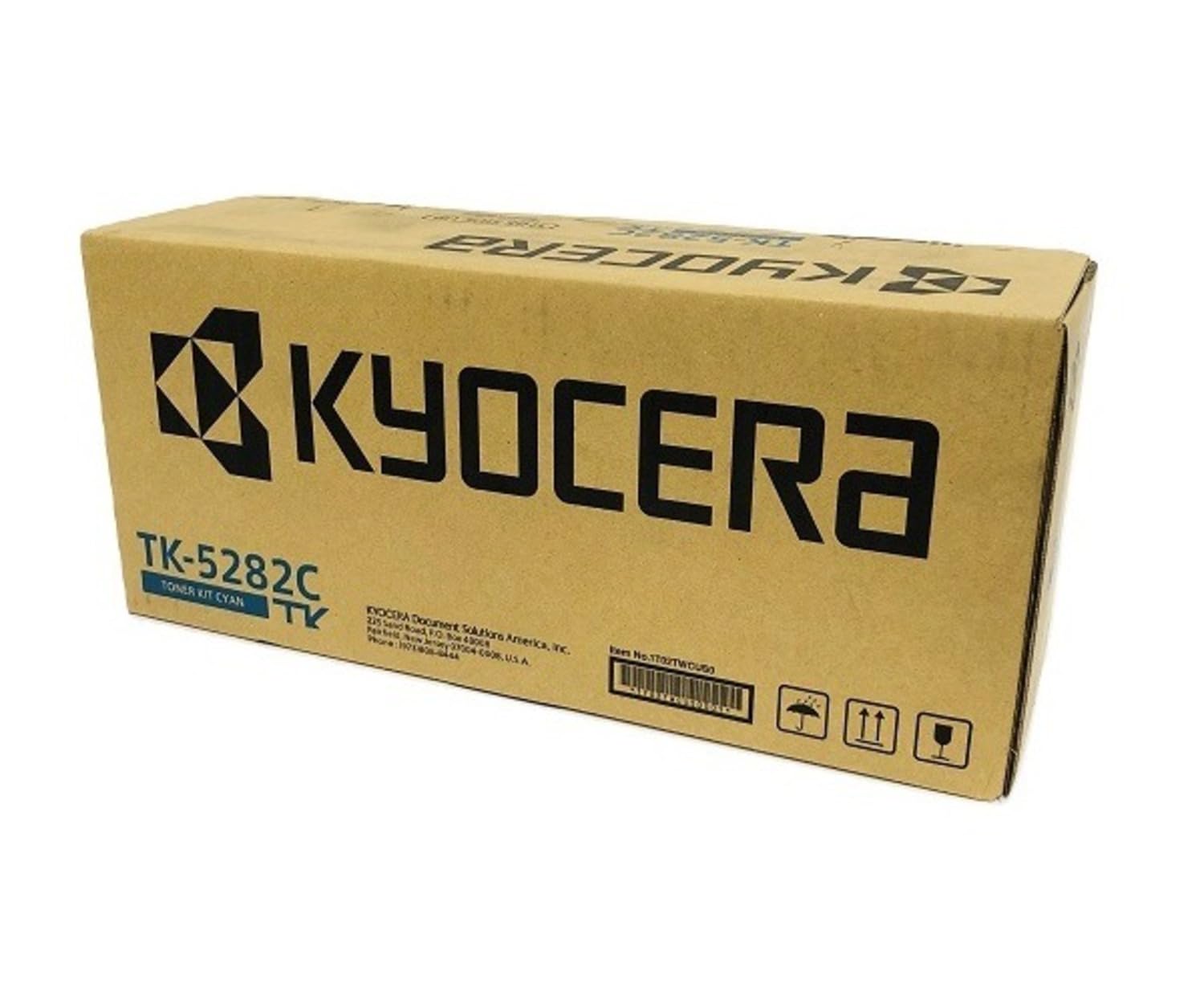 KYOCERA 1T02TWCUS0 Model TK-5282C Cyan Toner Kit for use ECOSYS M6235cidn, M6635cidn and P6235cdn A4 Multifunctional Printers; U