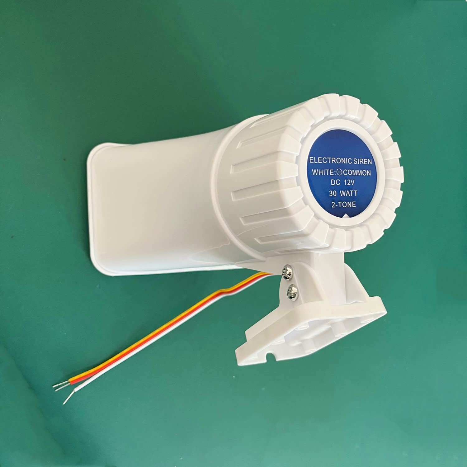 30W Alarm Siren Super Loud 130Db Electronic Horn Indoor/Outdoor Security Siren Dc 12V