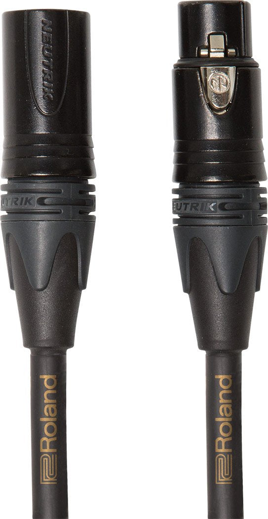 Roland Gold Series Neutrik Xlr Microphone Cable, 3 Feet