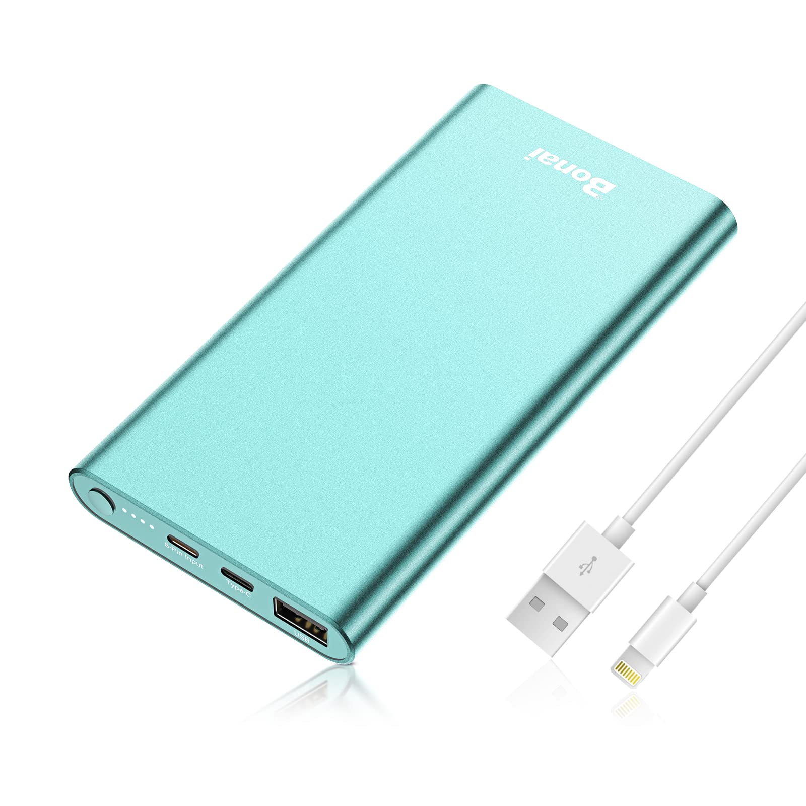 Bonai Portable Iphone Charger 12000Mah Portable Power Bank Usb C High Speed 3.0A Output Compatible With Iphone 15/14/13 Samsung