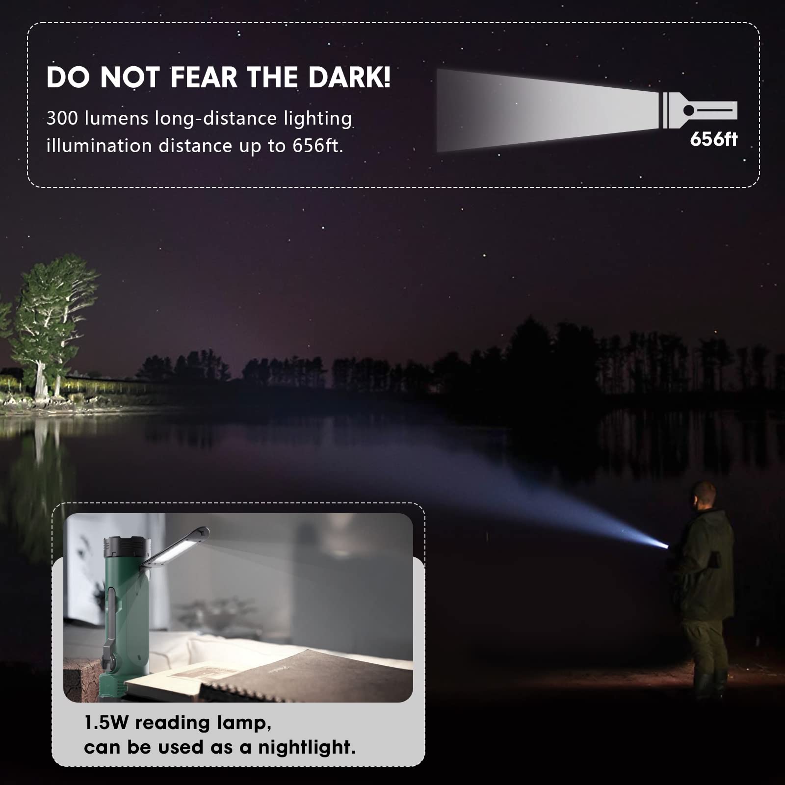 Weather Radio, 3000Mah Noaa Weather Radio With 3 Way Power Sources, Hand Crank Radio Flashlight Cell Phone Charger, Portable Rad