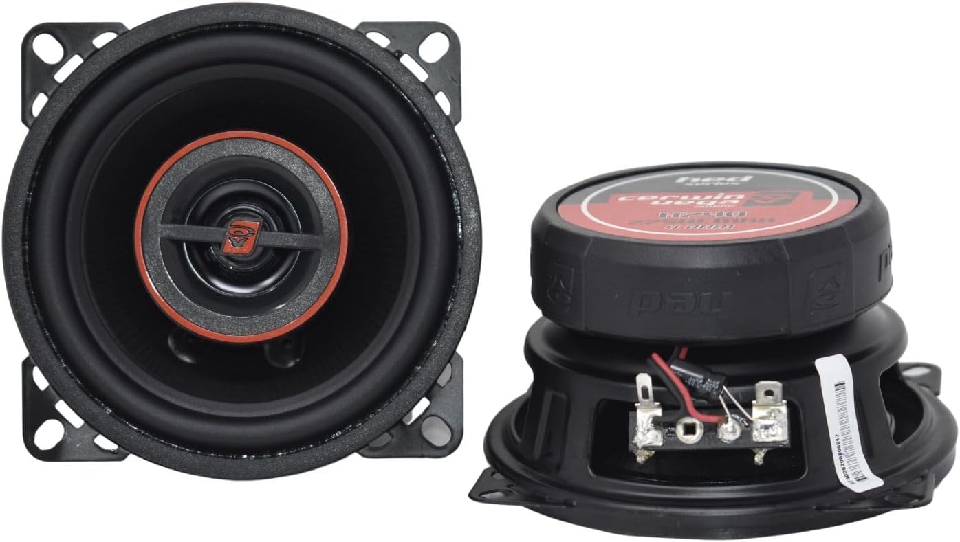 Cerwin-Vega Mobile H740 Hed(R) Series 2-Way Coaxial Speakers (4, 275 Watts Max), Black