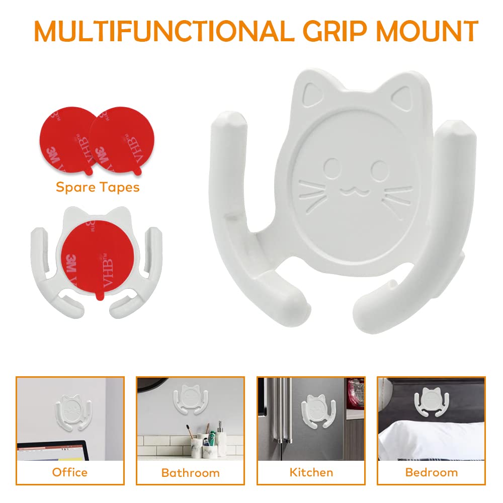 Homefox Multi Surface Holder Car Mount 3 Pack Compatible For Popsocket Holder Grips Hand Free Device Support Home Office Desk Wa