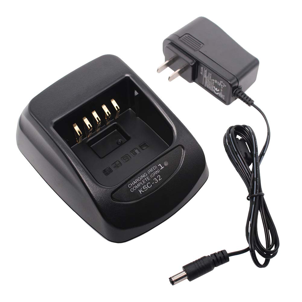 Aimtobest Ksc 32 Charger Compatible For Th D72A Tk 2180 Tk 3180 Tk 5210 Tk 5310 Nx 5200 Nx 5300 Nx 5400 Nx 410 Nx 411 Radio Knb 48L/32N/33L/43L/47L/31A/50Nc/54N Battery