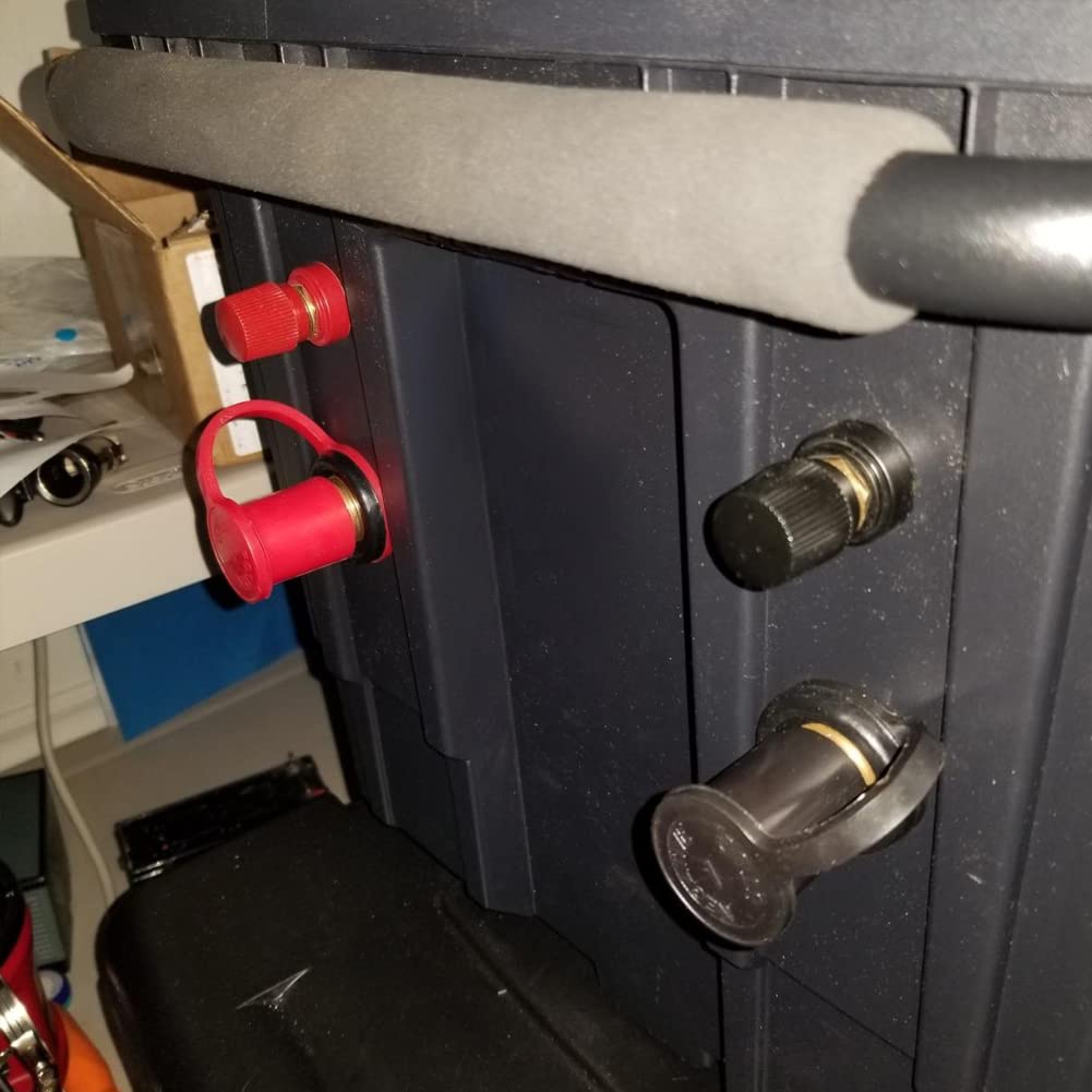 Orifort Copper Remote Battery Binding Post Junction Post Block, Battery Terminal Distribution Stud Connector Terminals (5/16'',