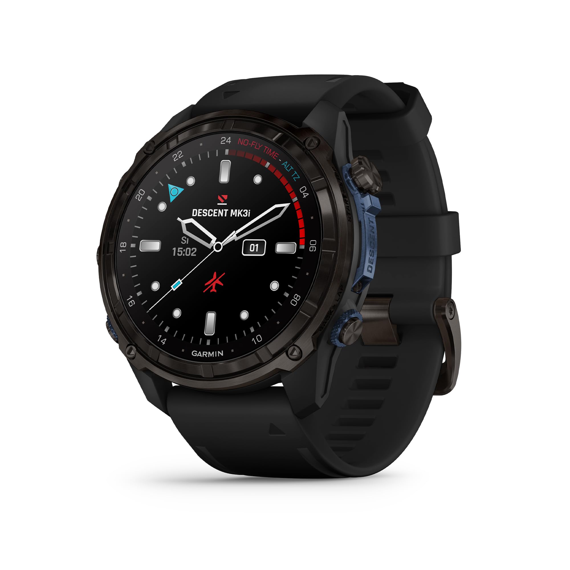 Garmin Descent Mk3I, Dive Computer And Multisport Gps Smartwatch, Air Integration, Black
