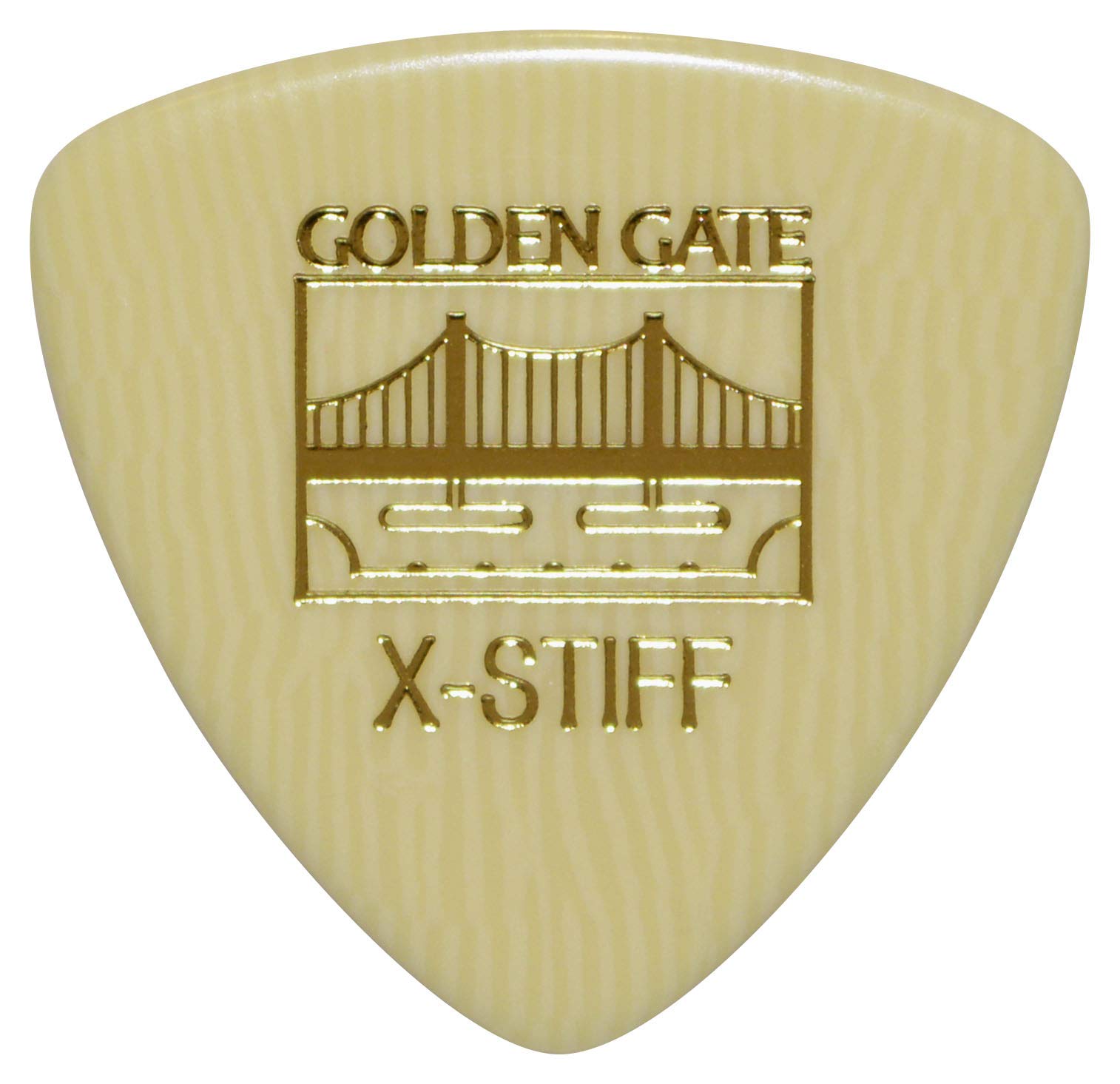 Golden Gate Guitar Picks (Mp 101), Ivoroid, Large Triangle   X Stiff