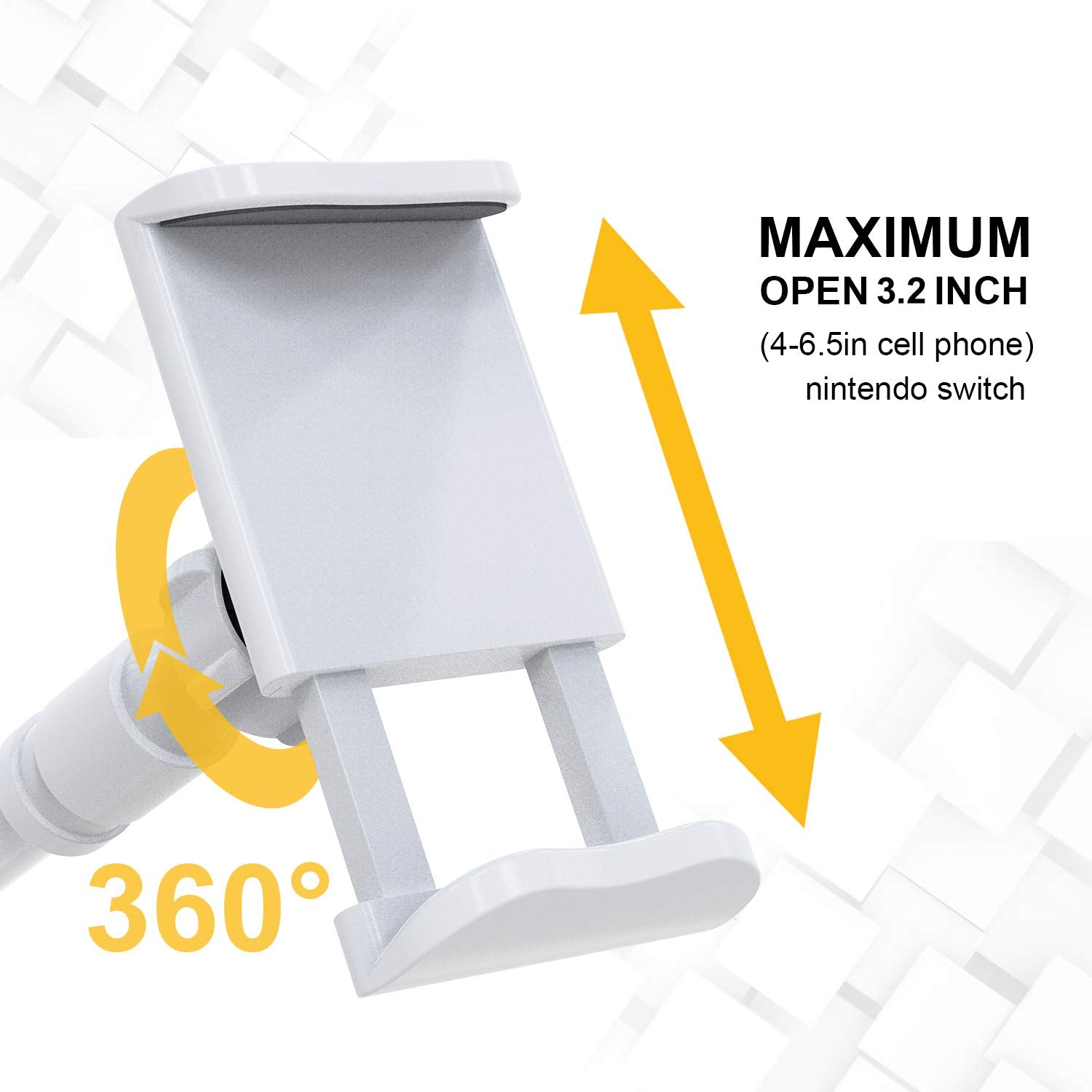 Phone Holder Bed Gooseneck Mount - Flexible Arm 360 Mount Clip Adjustable Bracket Clamp Stand Compatible With Cell Phone 11 Pro