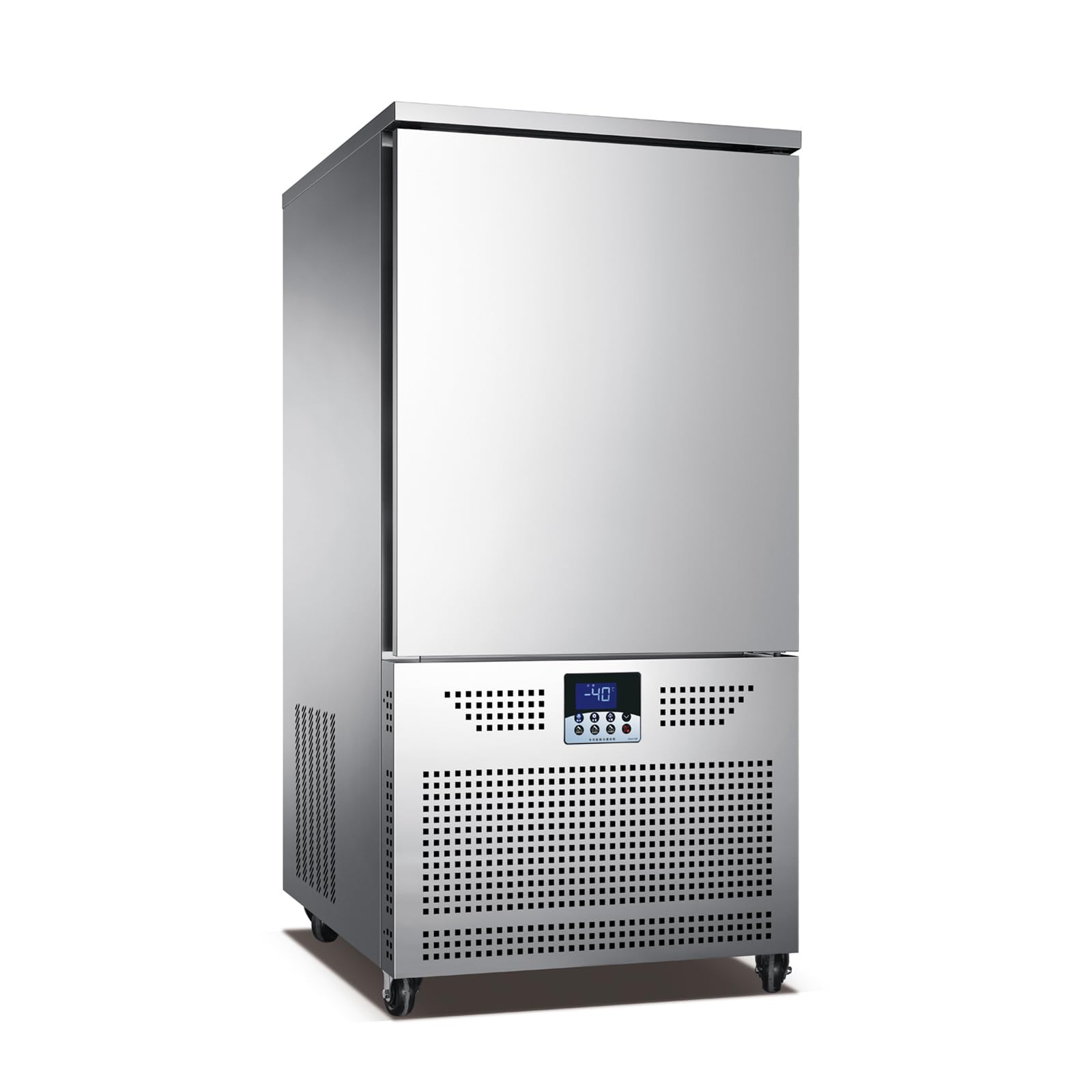 Kolice 10-Tray Commercial Blast Chiller -40F | 250L Stainless Steel Shock Freezer with AI Controller | Heavy Duty Flash Freezer 