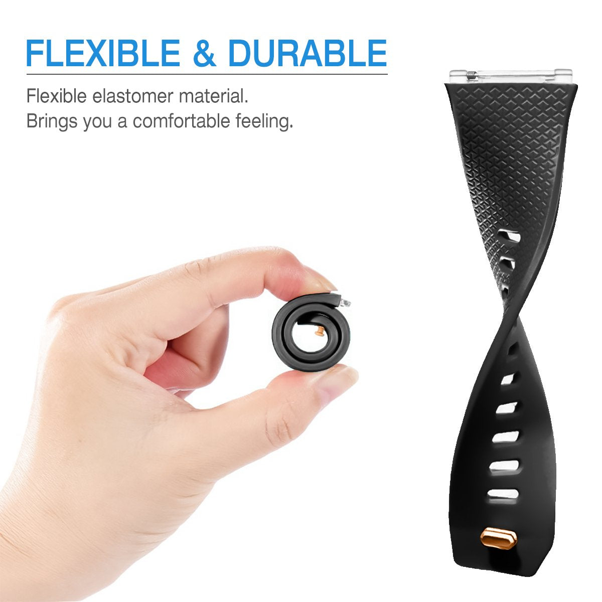 Aiunit Compatible Ionic Bands For Men Women Large With Burnt Buckle, Replacement Strap Sport Accessory Wristband For Ionic Smart