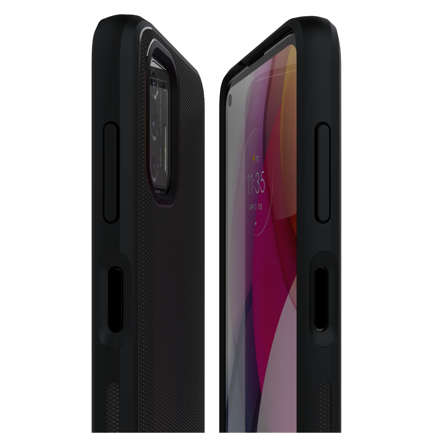 Motorola Moto G Stylus (2021 Version) Protective Case  Black   Precision Fit Shock Absorbing Cases For Enhanced Phone Grip, Styl