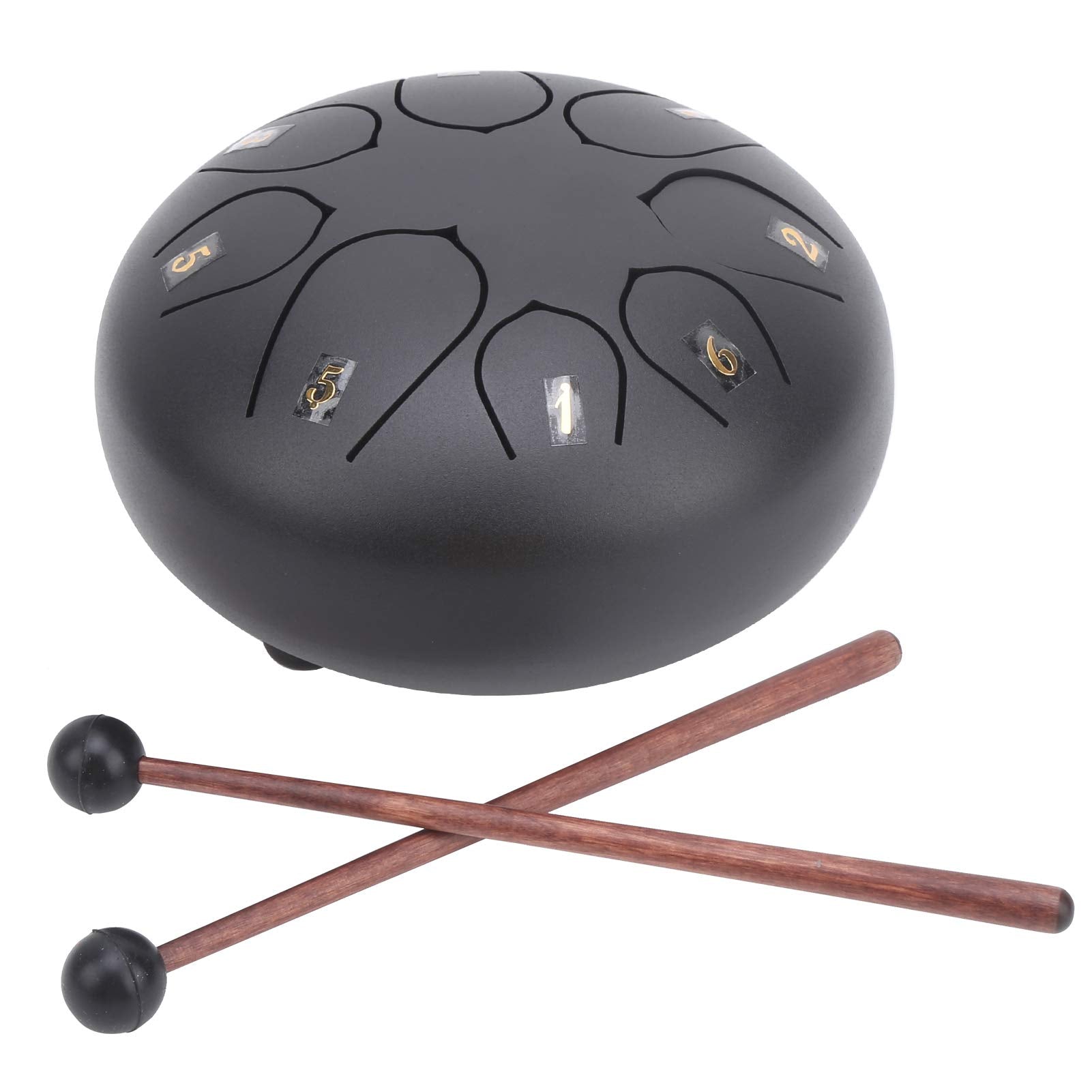 Steel Tongue Drum, Easy To Play Great Workmanship Drum For Music Enthusiast For Beginner For Performance For Music Club(Black267