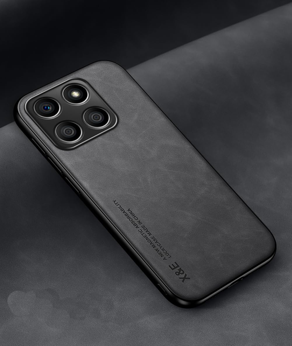 Kepuch Silklike Case For Honor X8B   Cover Bumper Built In Metal Plate For Honor X8B   Black