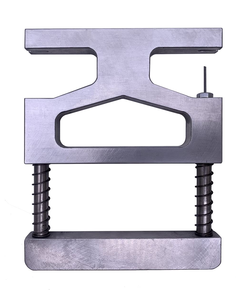 Jiayouy Spring Loaded Piano Center Pins Removal/Extracting Tool Piano Tuning Tool Silver   5.3''X 4.2''