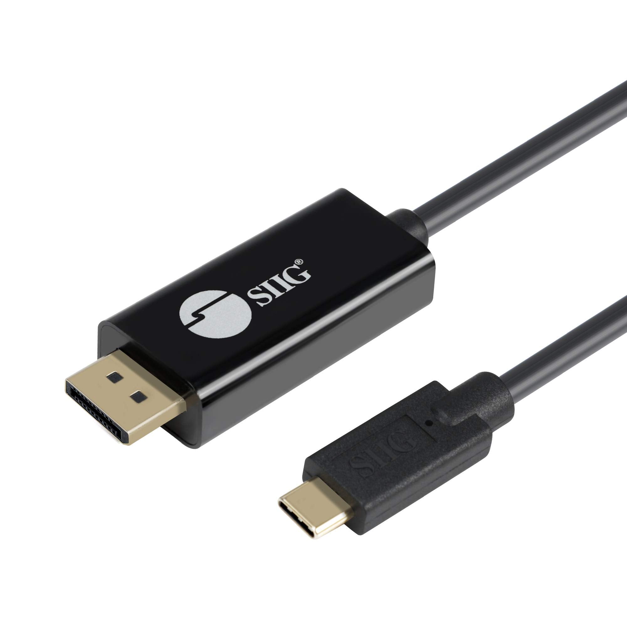 SIIG 6.6ft USBC to DisplayPort Active Cable, DP 1.2 4K60, Portable for Windows & Mac laptops or Smartphone & Tablet, USBC DP A