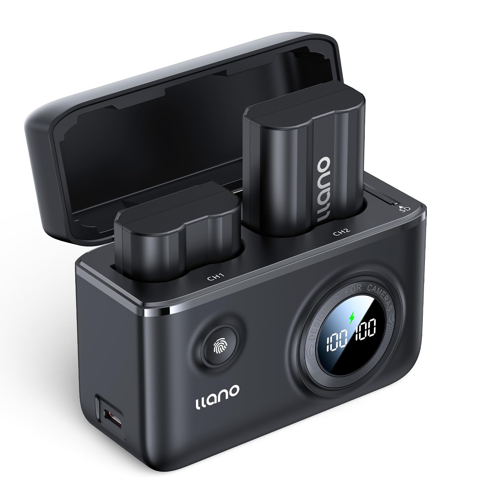 Llano 2 Pack En El15C Batteries And Fast Charger For Nikon En El15 En El15A En El15B Z8 D7500 Z6Ii D850 D750 Z6 Zf D7200 D7100 D