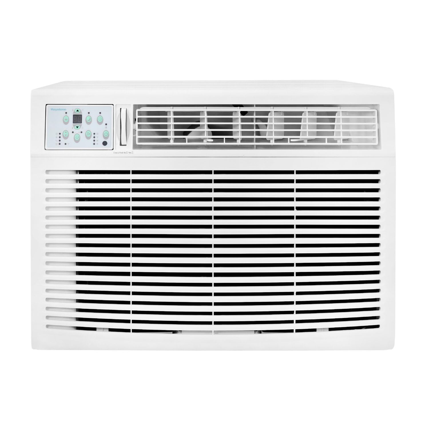 Keystone 18,800 BTU Window Air Conditioner with 16,000 BTU Supplemental Heating, 230V, Window AC Unit for Living Room, Apartment