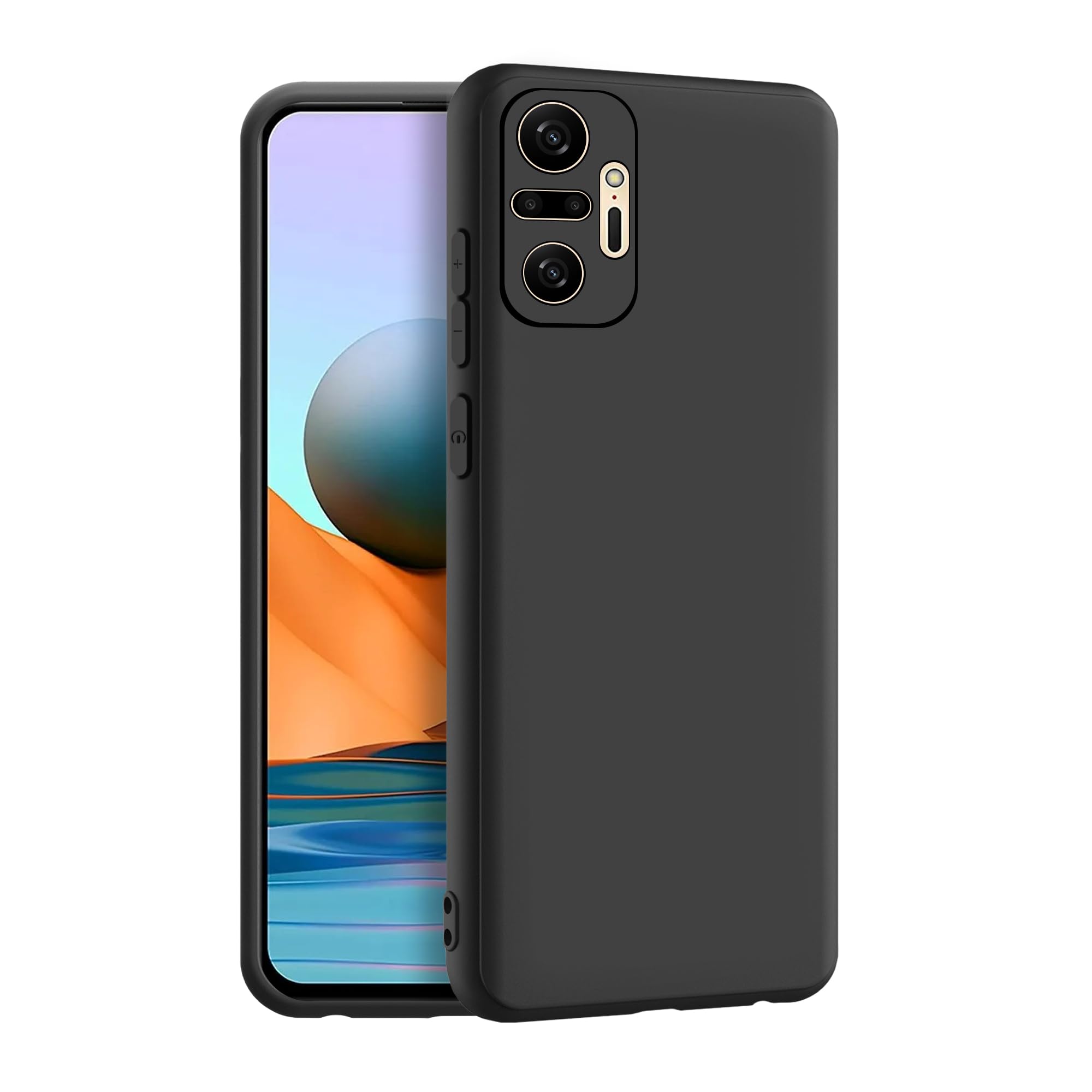 CEDO Redmi Note 10 Pro/Note 10 Pro Max Back Cover | Camera Bump Protection & Ultra Slim | Matte Soft Silicon Shock Proof Rubberi