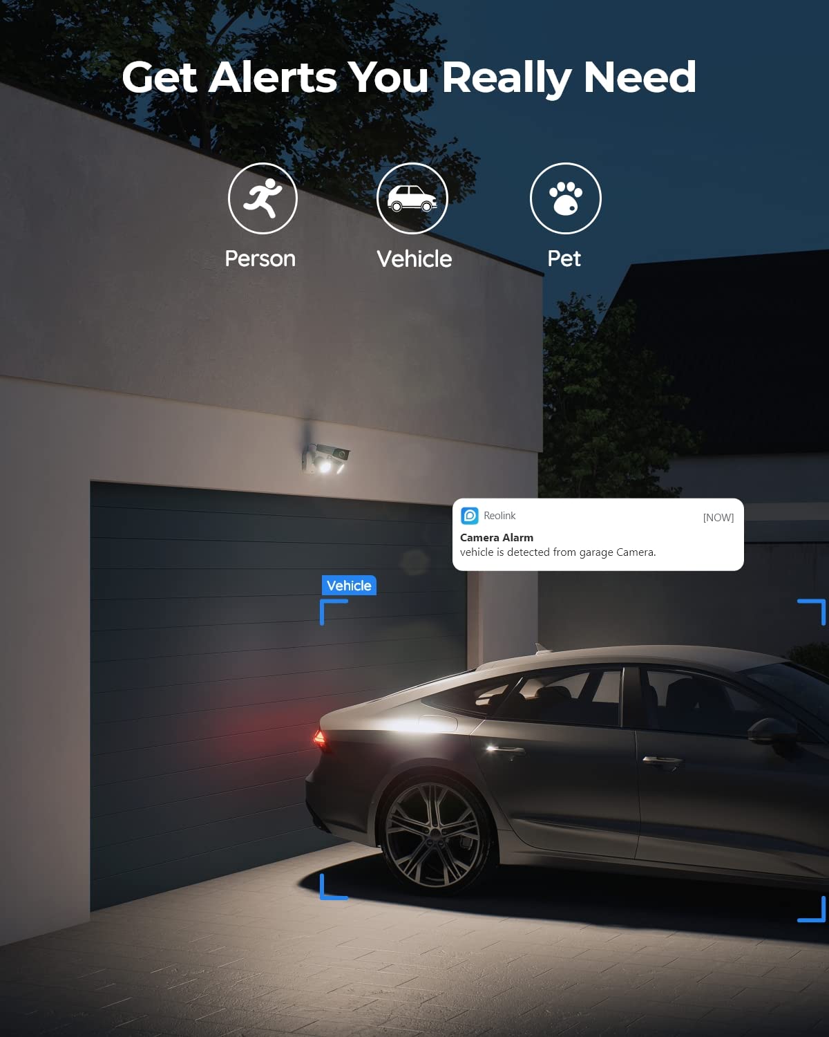 Reolink 4K Floodlight Camera For Poe Security Camera System, Ip Outdoor Camera In 180 Degree Ultra Wide Angle, Human/Vehicle/Pet Alerts, 1800 Lumen Floodlights, Two Way Talk