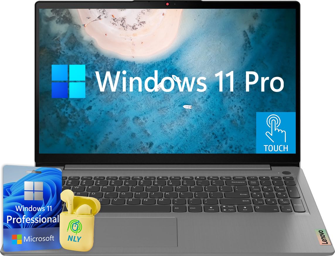 Lenovo Touchscreen 15.6 IdeaPad 3i Business Laptop Computer, Windows 11 Pro Laptop 40GB RAM 1TB SSD, Intel Core i3-1115G4 Proces