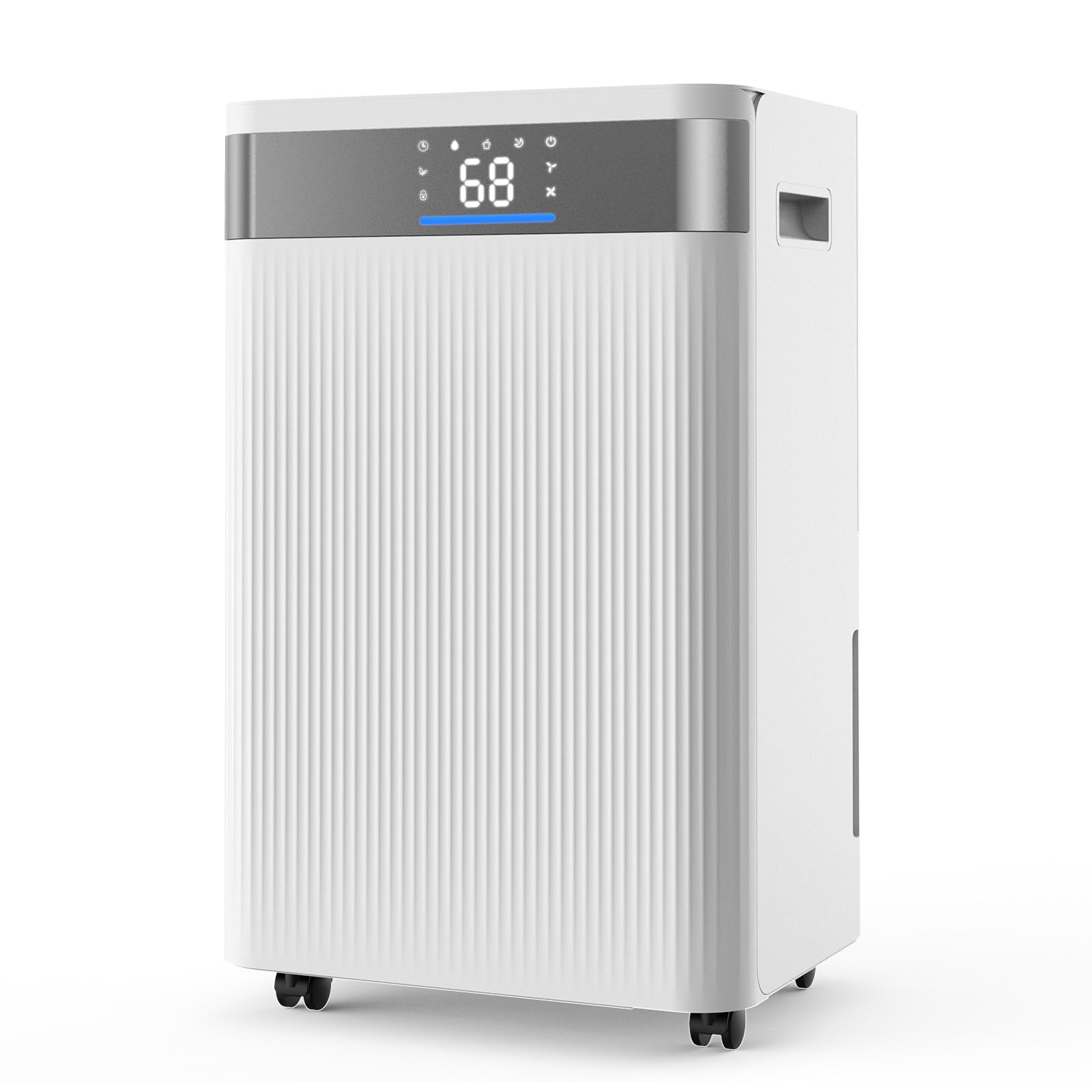 VEVOR 52 Pints Dehumidifier for Home & Basement, 4000 Sq.Ft Large Coverage, Drain Hose for Commercial & Industrial Use, Smart Hu