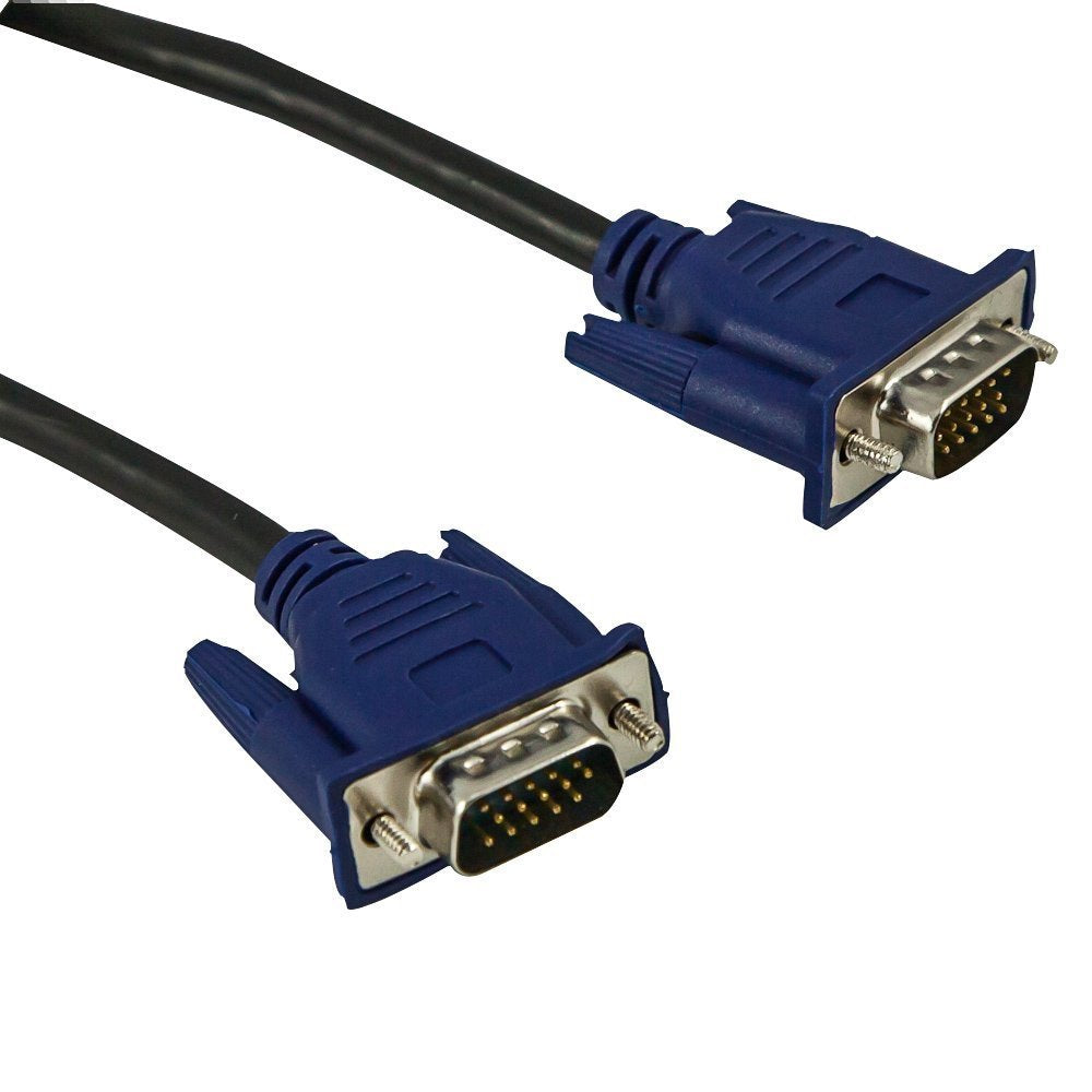 Short 17 Inch Vga Vga Standard 15 Pin Vga Male To Vga Male Cable By Atomic Market
