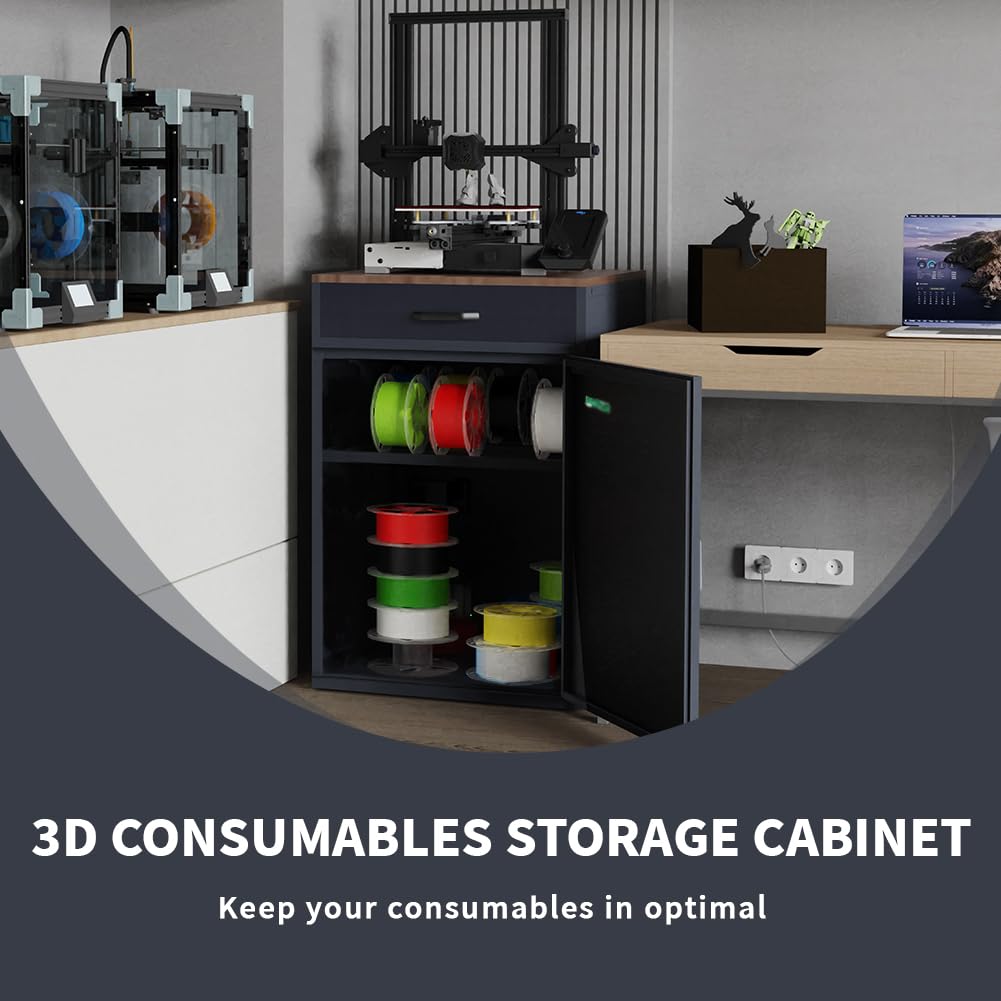 180L 3D Printer Filament Storage Cabinet With Dehumidifier(60W Drying Power,
