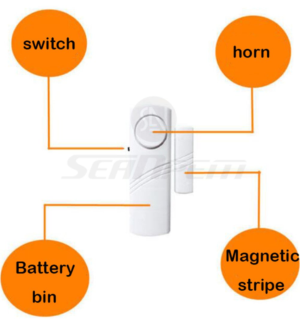 Home Security Alarm System Diy Kit   Magnetic Sensor   Guardian Protector   Window Glass Vibration Security Burglar Alarm For Ho