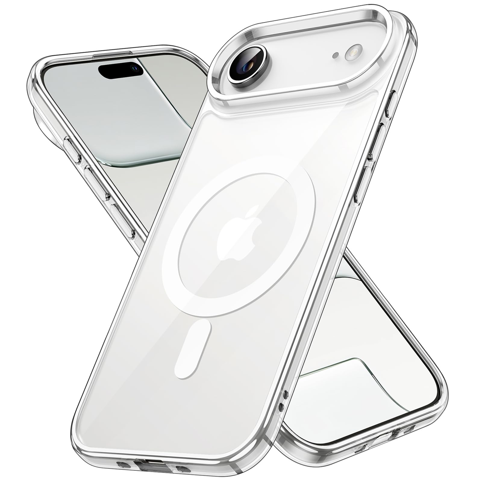 JETech Magnetic Case for iPhone Air Compatible with MagSafe, Shockproof Phone Bumper Cover, Anti-Scratch Clear Back, 6.5-Inch Di