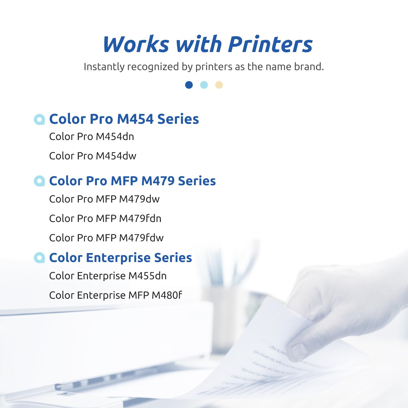 414X W2020X M479Fdw Toner Cartridges 4 Pack [With Chip] Compatible Replacement For Hp Pro M454 M454Dw M454Dn Mfp M479 M479Fdw M4