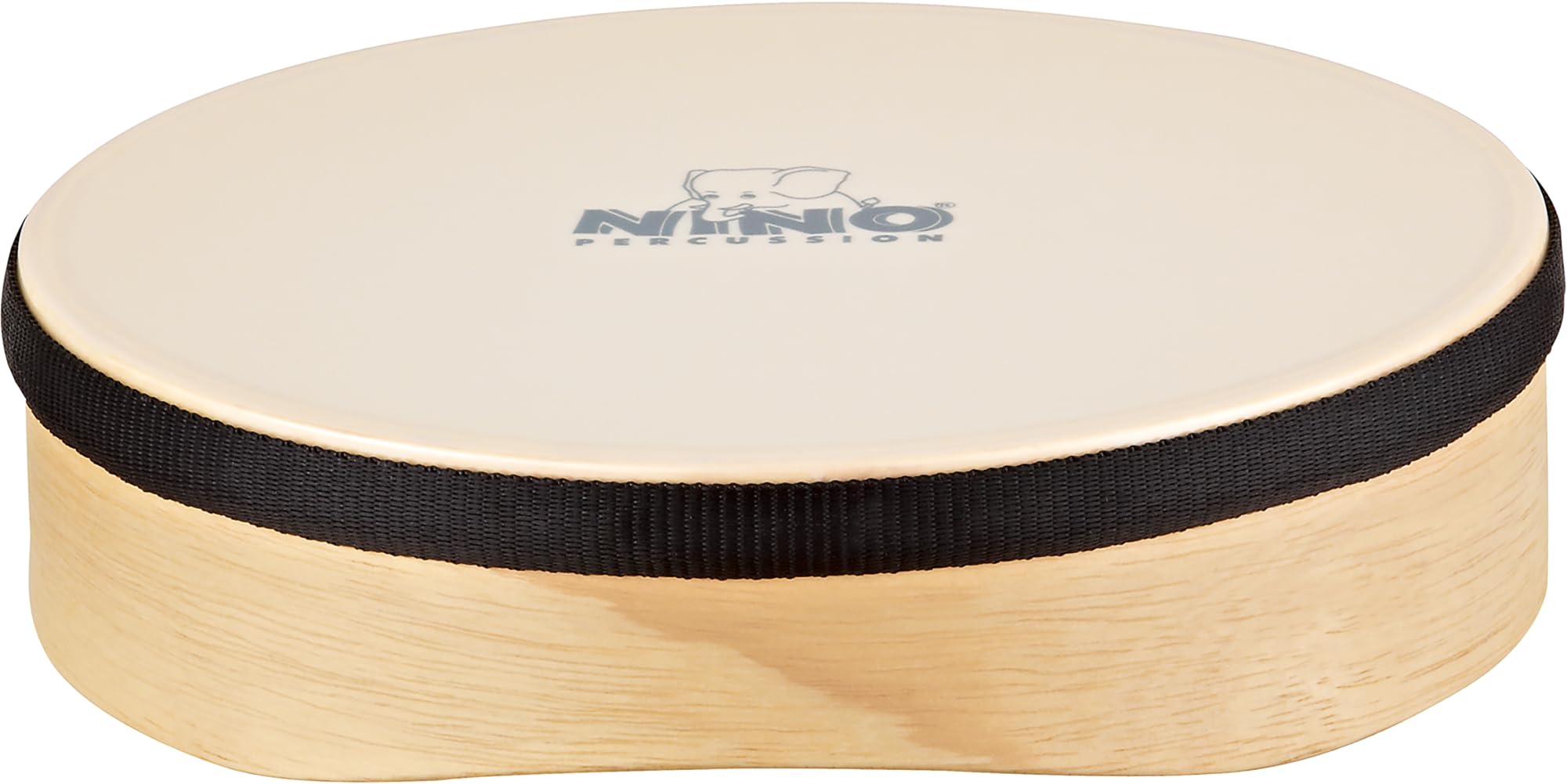 Nino Percussion Nino43 8Inch Wood Hand Drum With Plastic Head Natural