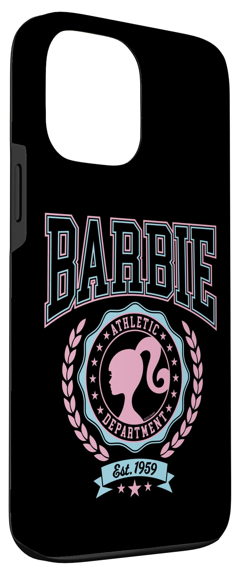 Iphone 13 Pro Max Barbie   Varsity Athletic Department Silhouette Logo Case