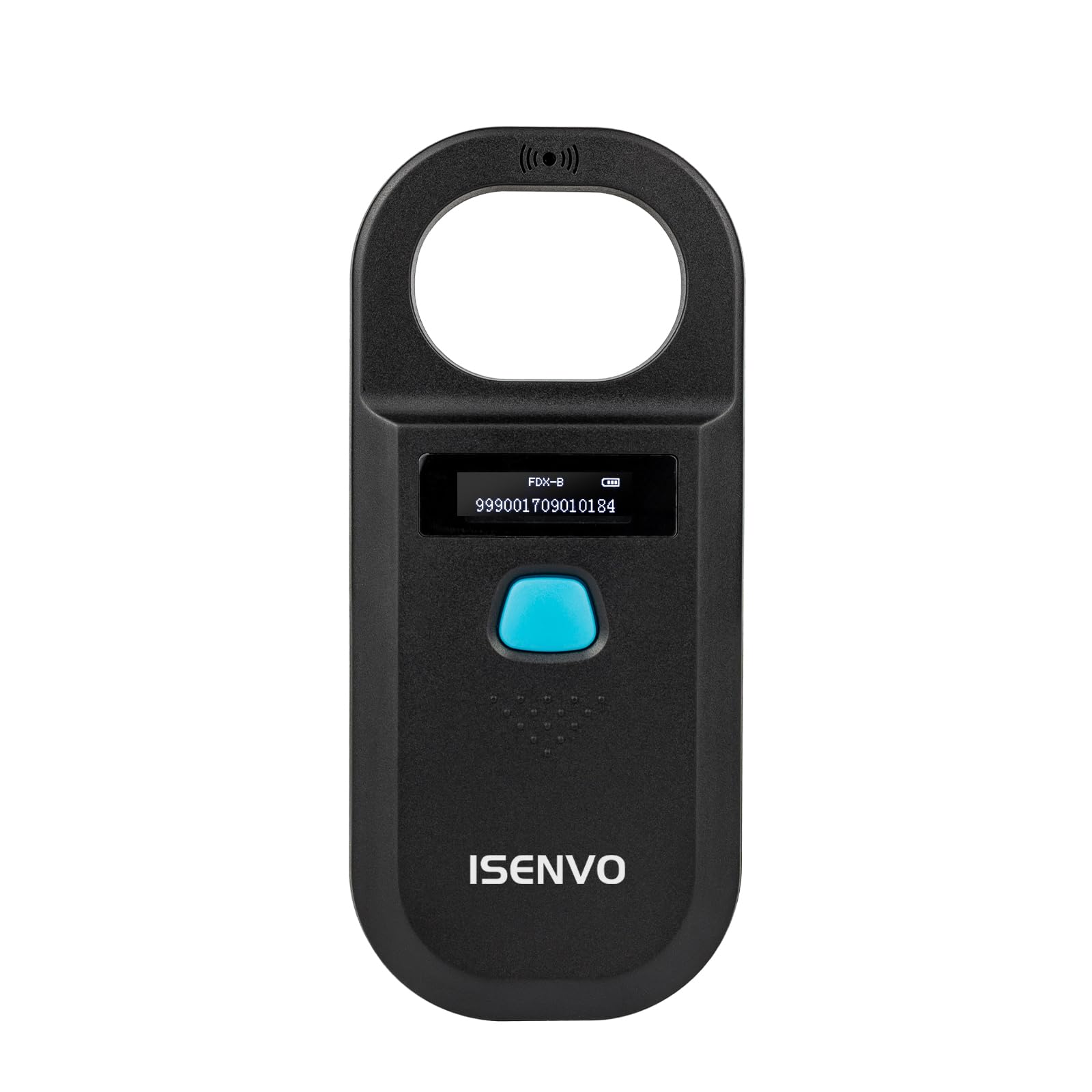 ISENVO Pet Microchip Scanner Rechargeable RFID EMID Micro Chip Reader Scanner 134.2kHz 125kHz 15 Digits Pet Chip ID Scanner for 