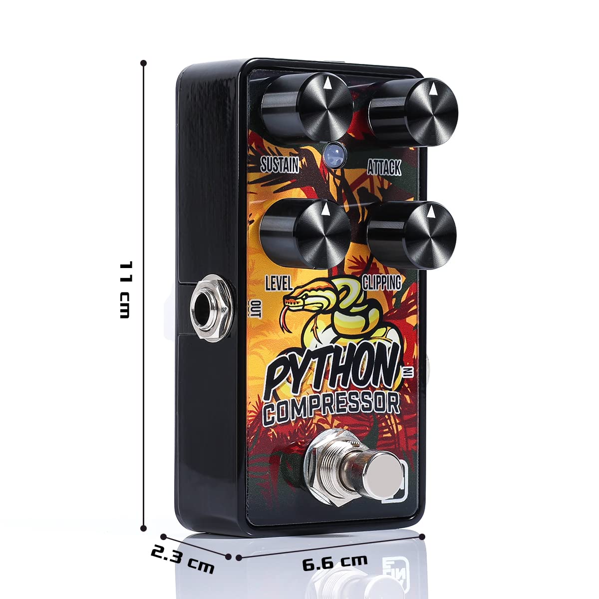 Caline Mini Guitar Compressor Pedal G Series G012 Pure Analog Compression Effect Guitar Pedal For Electric Guitar True Bypass De