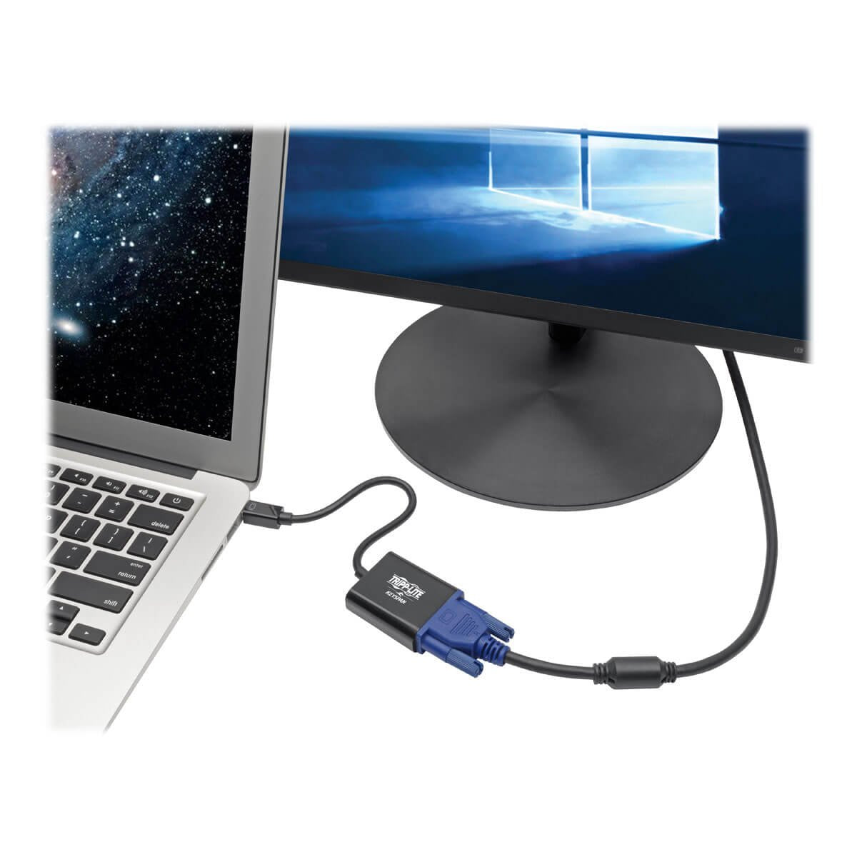 Tripp Lite Mini Displayport 1.2 To Vga Adapter Converter Active 1920 X 1200, 1080P Black Mdp To Vga (P137 06N Vgav2B)