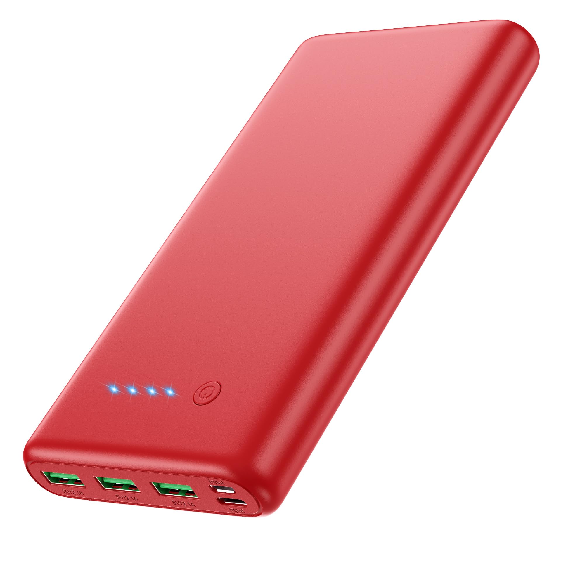 Portable Charger 36800Mah,4 Outputs Power Bank, Dual Input 5V/3A External Battery Pack,Usb C In&Out High Speed Charging Backup C