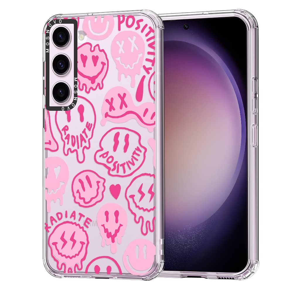 Mosnovo Case For Samsung Galaxy S23 Plus, [Buffertech 6.6Ft Military Grade Drop Protection] [Anti Peel Off Tech] Clear Tpu Bumpe