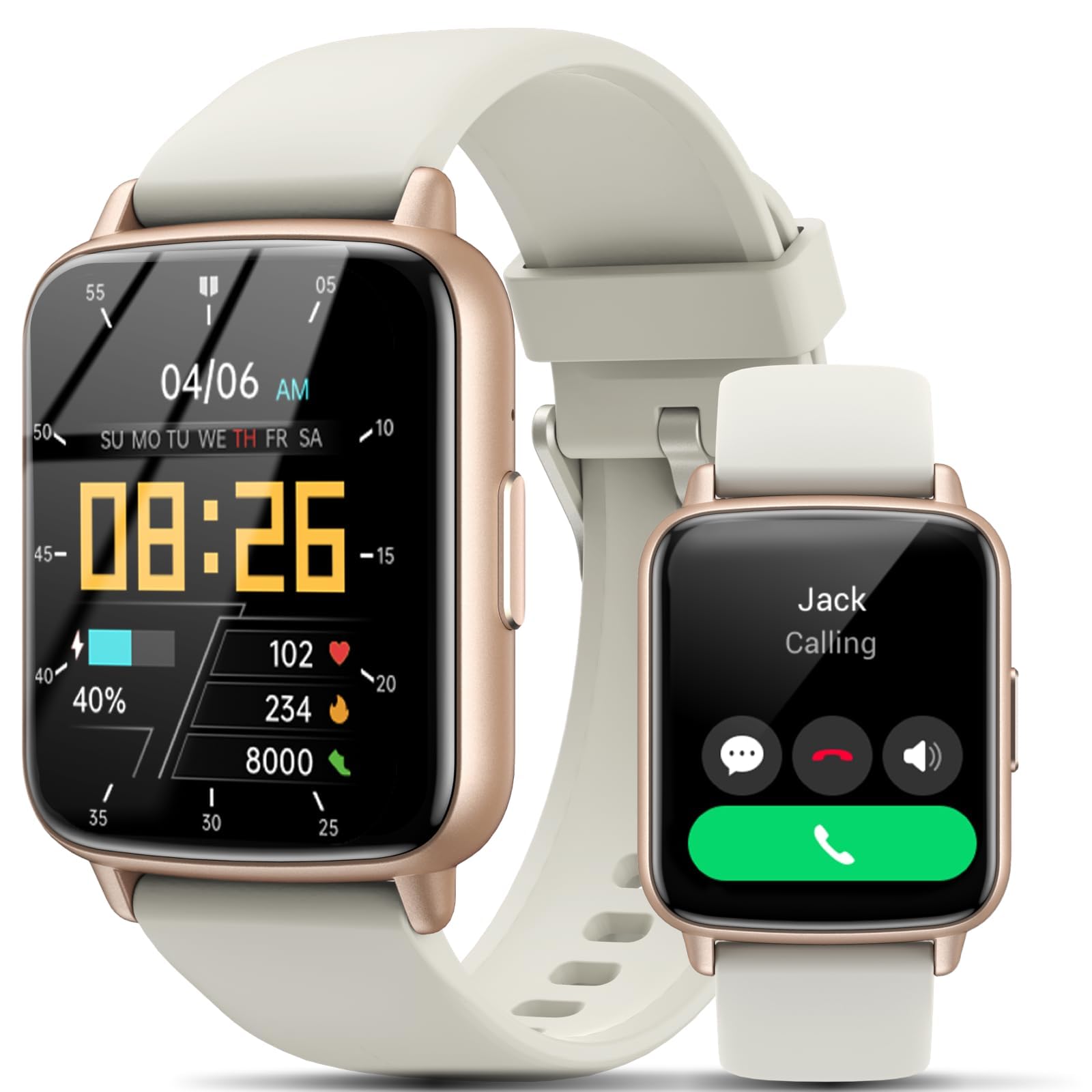 Smart Watch, 1.83''Hd Smartwatches For Men Women, Fitness Watch With 100+Sports Modes/Heart Rate/Pedometer/Sleep Monitor,Ip68 Wa