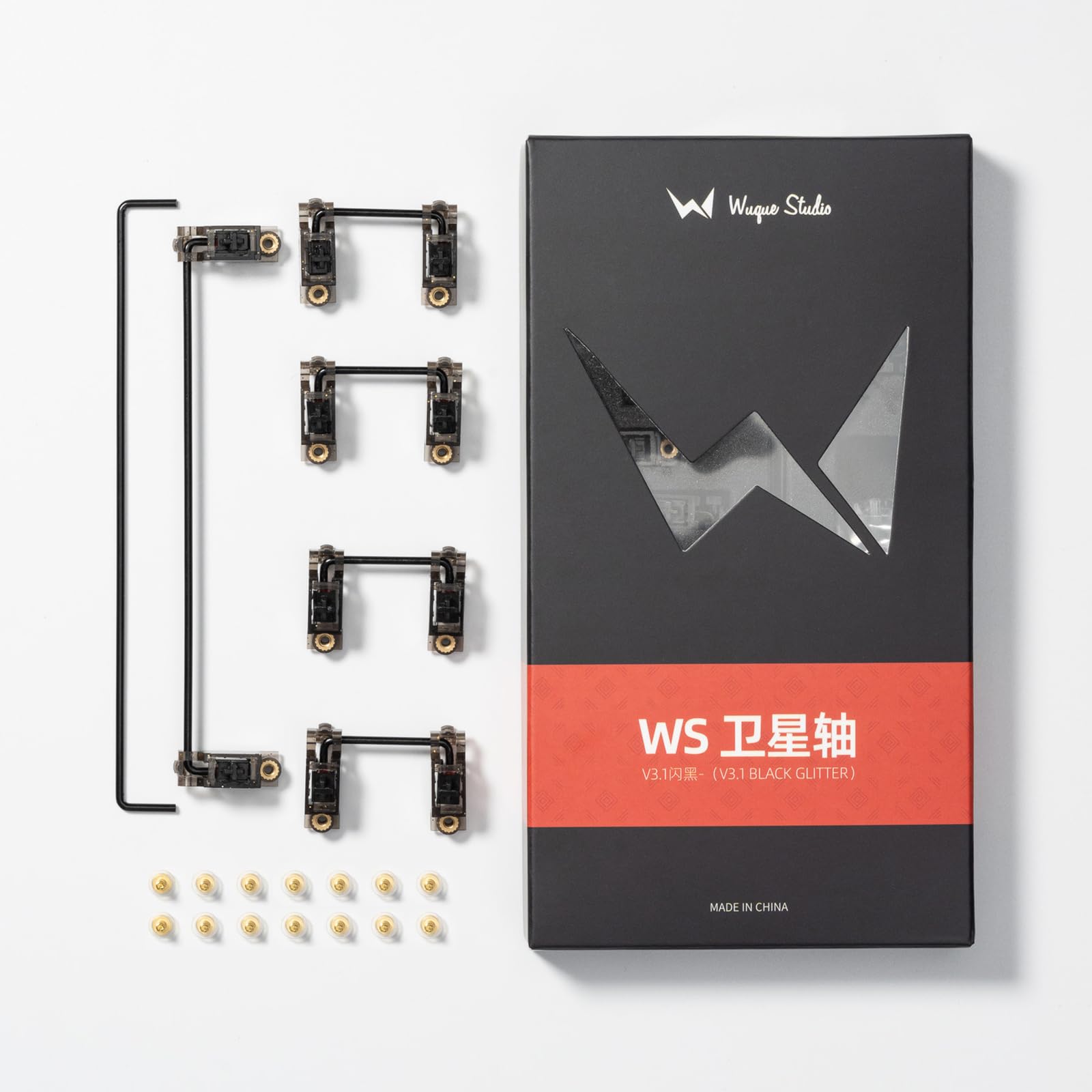 Meletrix Ws V3.1 Stabs Silicon Version Pcb Mount Screw In Stabilizers 2U 6.25U 7U Stabilizers Mechanical Keyboard Screw Stabiliz