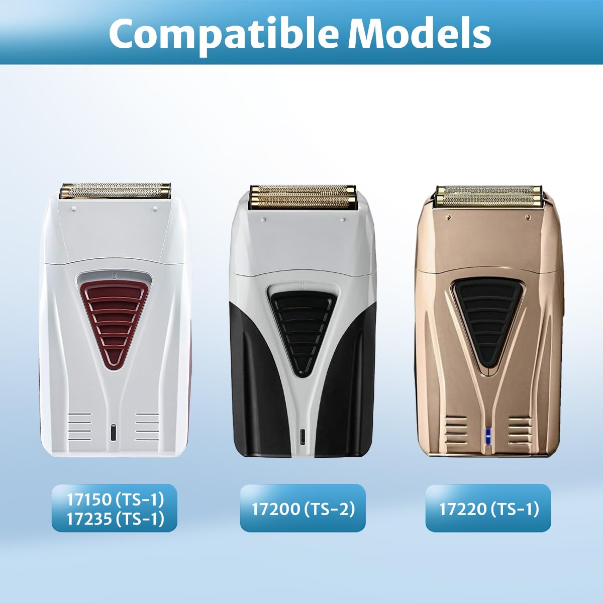 Foil Shaver Replacement Foil Fits For Andis Foil Shaver Ts1 (17150, 17235, 17220) And Ts2 (17200), 1Pack