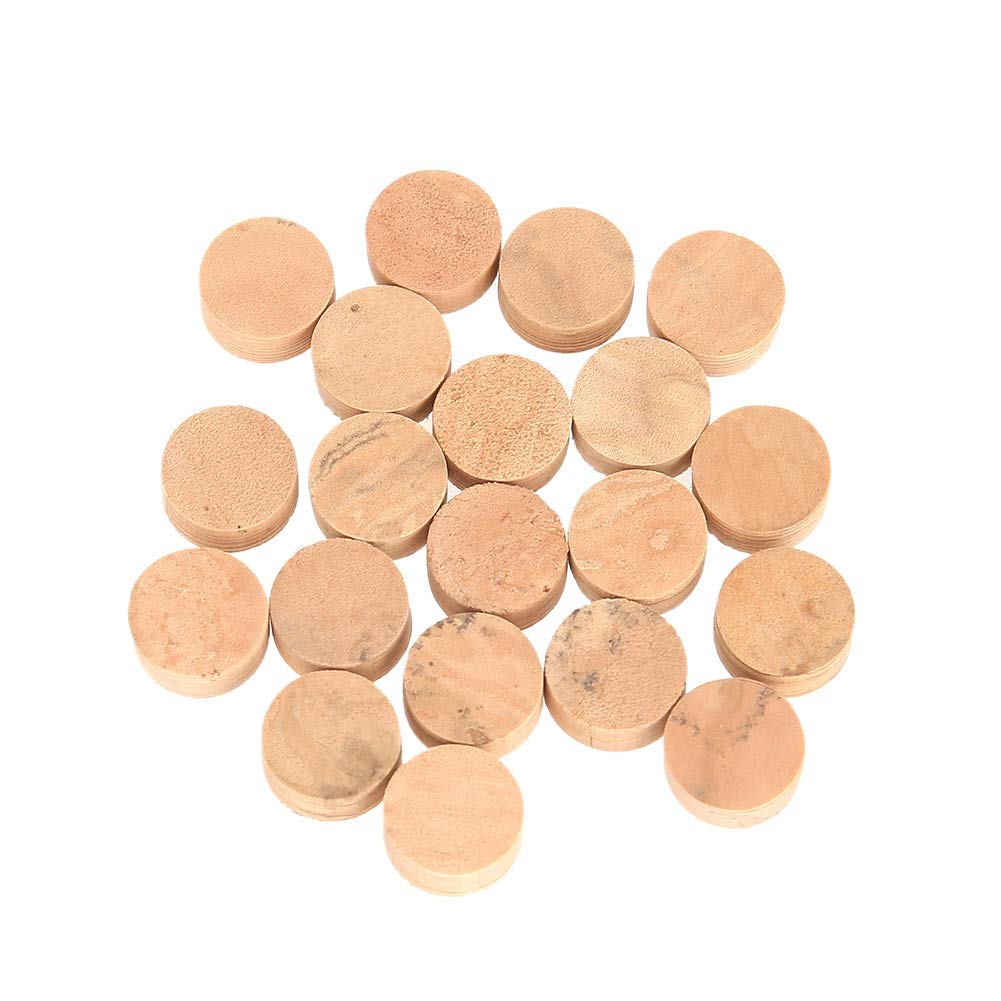 Bnineteenteam 20Pcs 9.5mm Trumpet Cork Pads, Trumpet Repairing Cork Pads, Brown