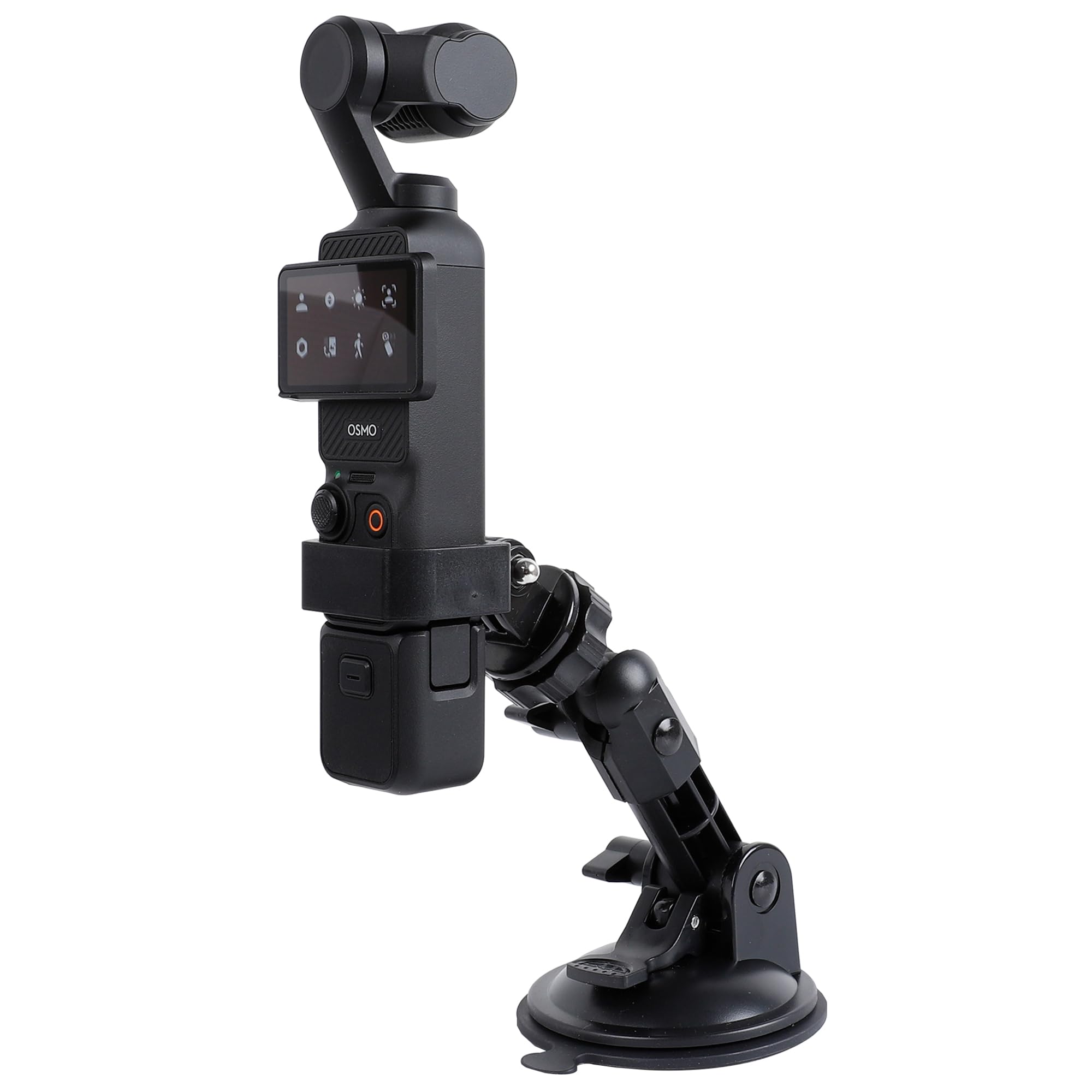 PellKing Suction Cup Mount for DJI Osmo Pocket 4/3/Xtra,Car Windshield Window Dash Holder Kit with Expansion Adapter Accessories