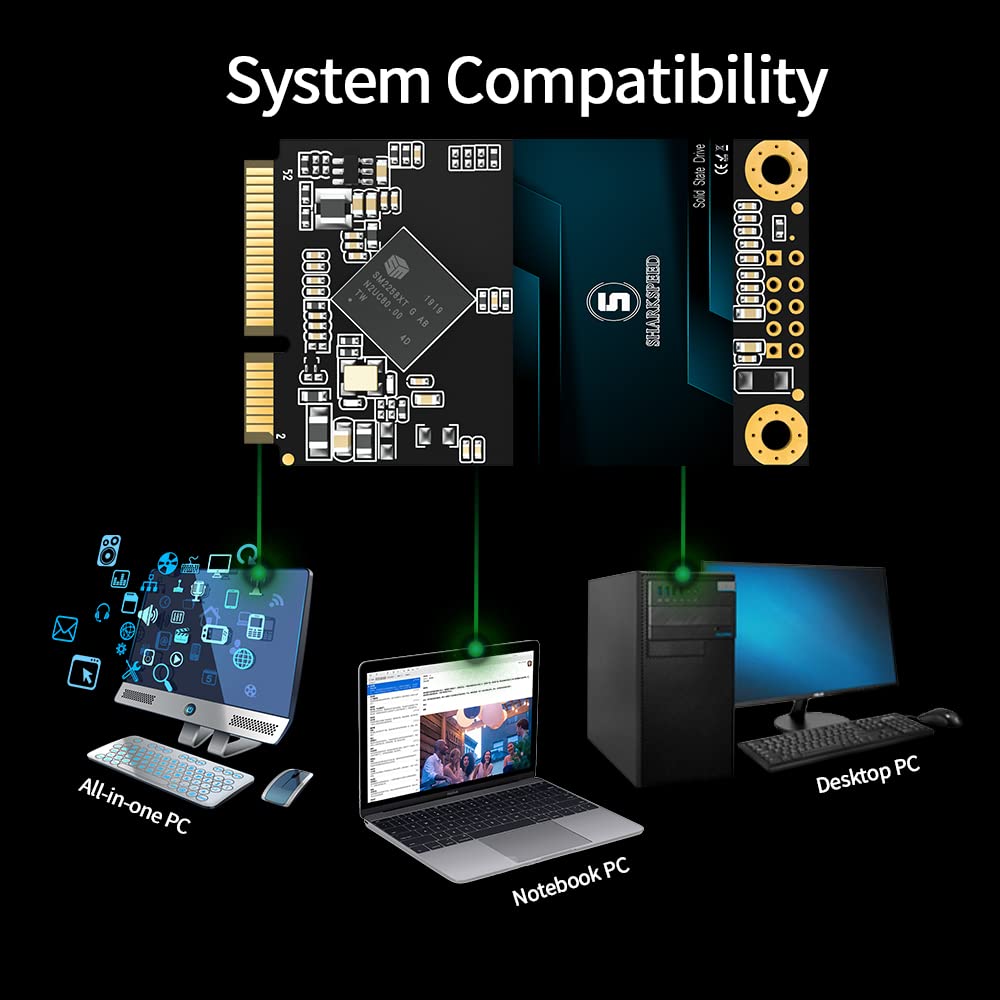 S Sharkspeed Ssd Msata 64Gb Sata 3 Internal Solid State Drive For Laptop Pc Desktop