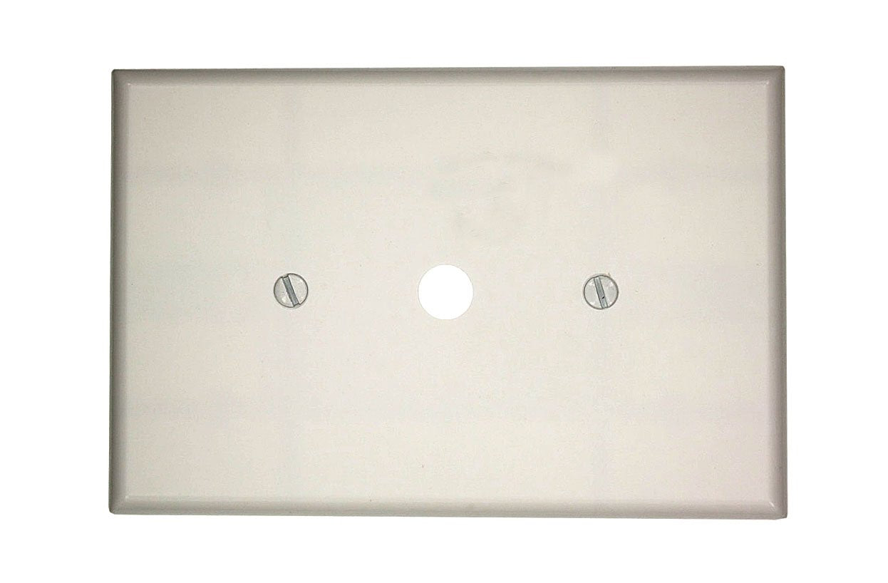 Leviton 88113 WH WP1G TEL/CBL .406 HOLE STRPMNT OVERSZ