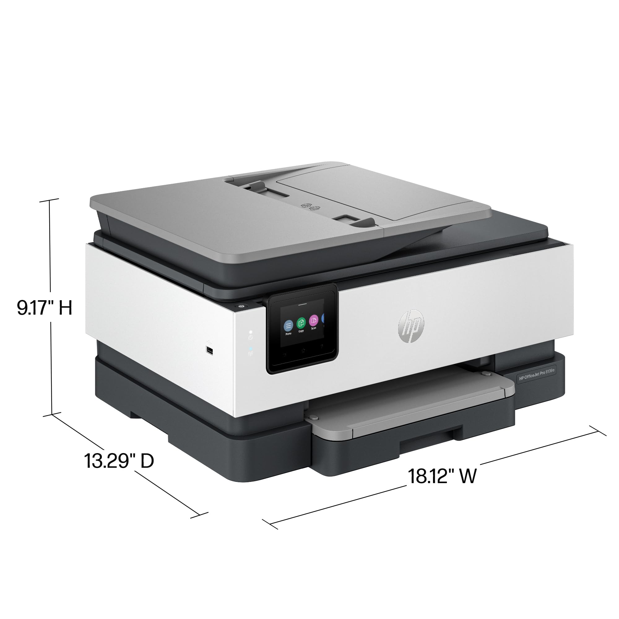 Hp Officejet Pro 8139E Wireless All In One Color Inkjet Printer, Print, Scan, Copy, Fax, Adf, Duplex Printing Best For Home Offi