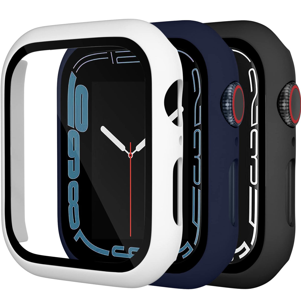 Charlam Compatible With Apple Watch Screen Protector 41Mm Series 9 8 7 Iwatch Case,3 Pack Full Protective Ultra Thin Hard Pc Bum